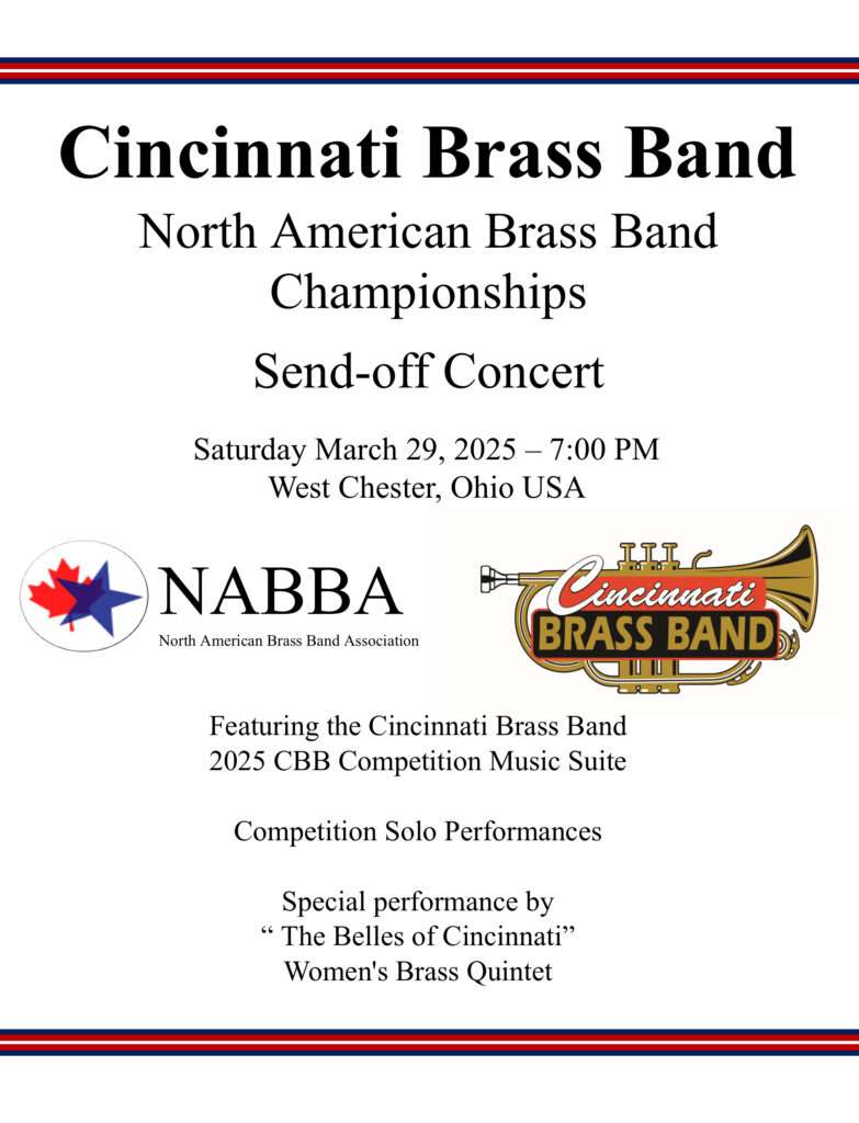 Cincinnati Brass Band concert poster